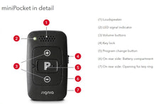 Load image into Gallery viewer, Signia Mini Pocket Hearing Aid Remote Control
